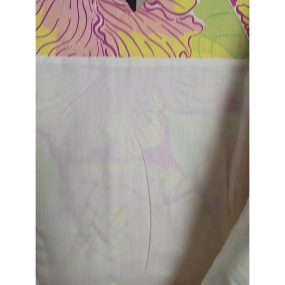 LILLY PULITZER Womens 4 Dress Pink Hibiscus Tropical Lined Sleevelss Cotton Zips - Picture 12 of 12